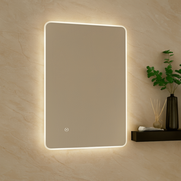 Vivid LED Mirror With Demister Pad Dimmable LED 500 x 700