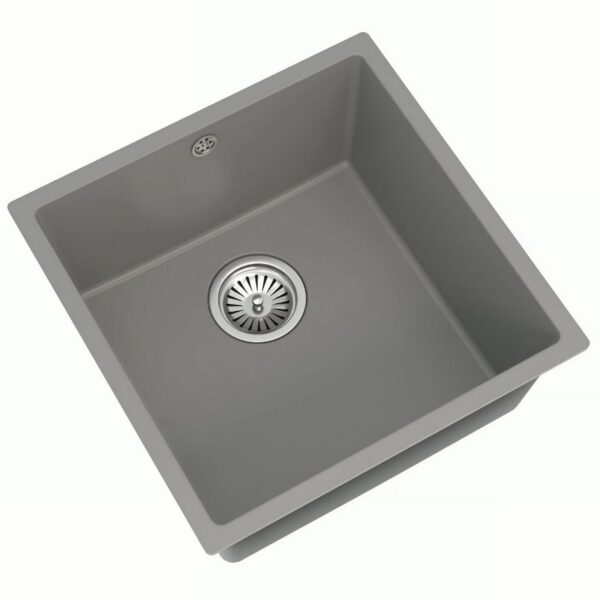 Ellsi Comite Undermounted-Inset Sink 440x440x205 Matt Grey Kitchen Sink