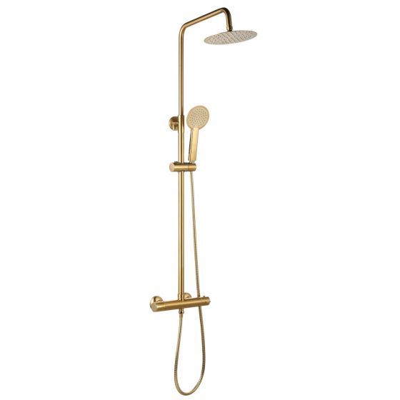 Niagara Equate Round Thermostatic Shower-Brushed Brass 9301BRS