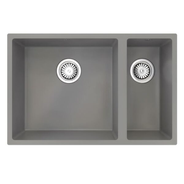 Ellsi Comite 1.5 Undermounted-Inset Sink 670x440x200 Matt Grey Kitchen Sink