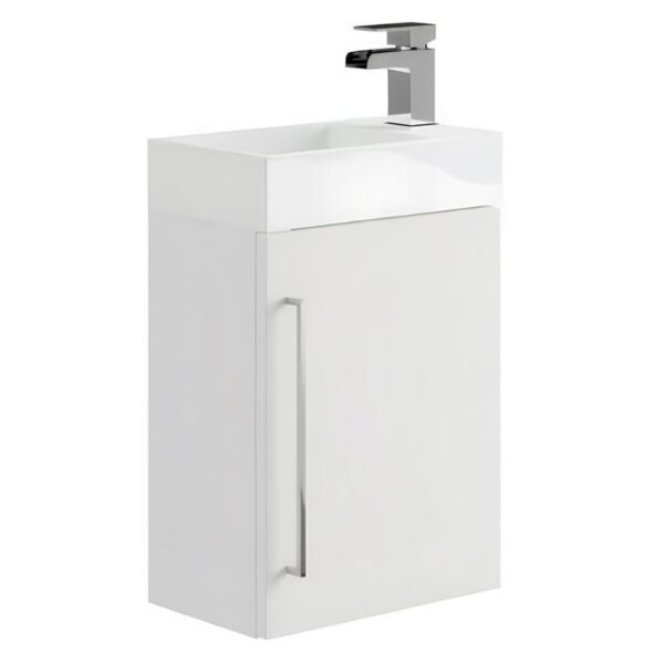 Elation Mito Pearl Grey 400mm Wall Hung Vanity Unit