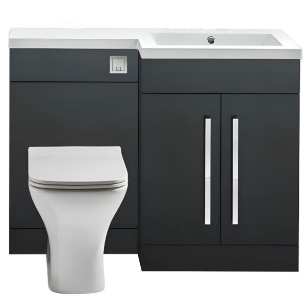 Sognare Mili 1100mm L Shape Furniture Pack - Matt Grey