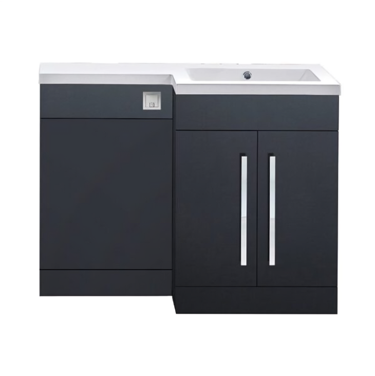 Sognare Mili 1100mm L Shape Furniture Pack - Matt Grey - Image 3
