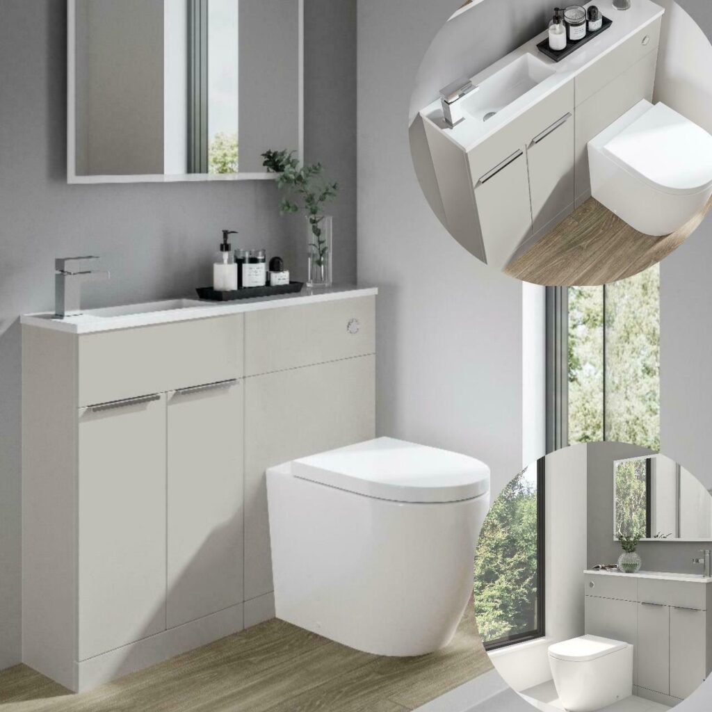 Elation Slimline Combo Pearl Matt Grey 1010mm - Image 3