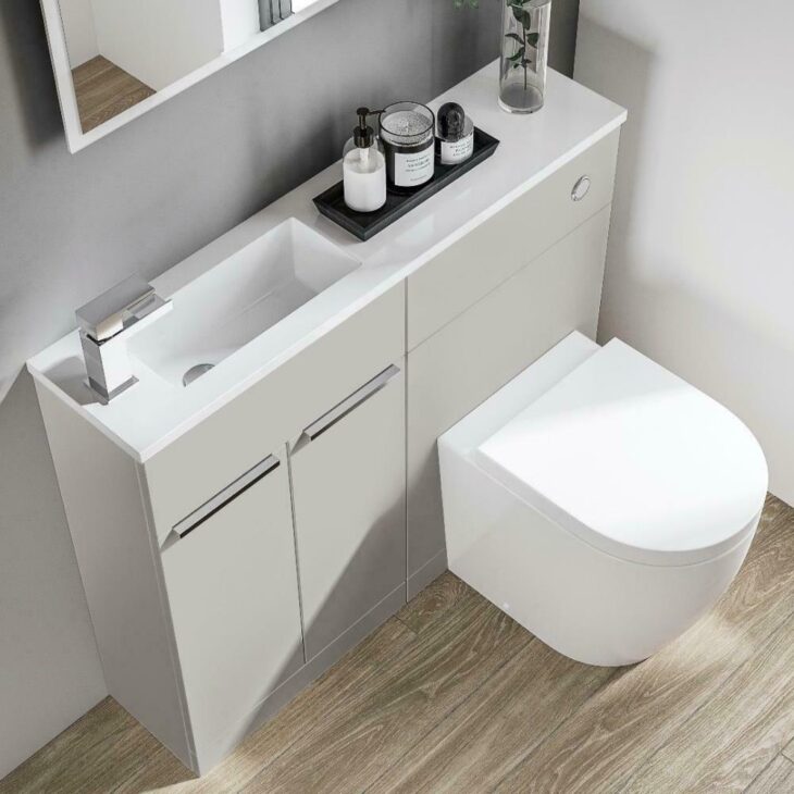 Elation Slimline Combo Pearl Matt Grey 1010mm - Image 2