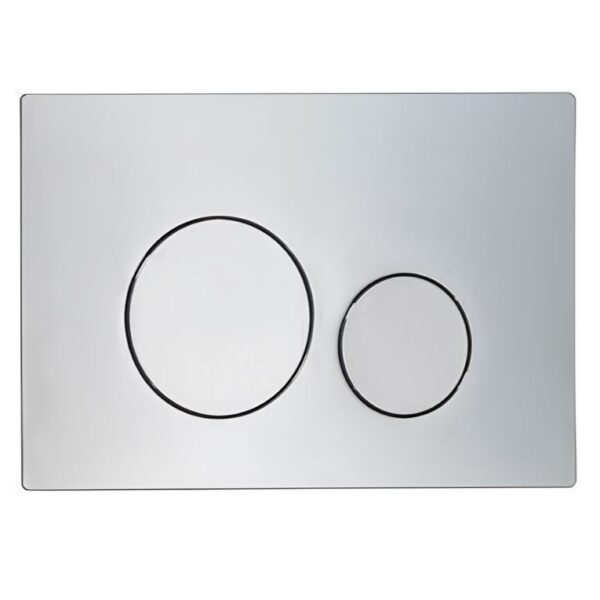 Tavistock Chrome Round Dual Flush Plate-TR9012