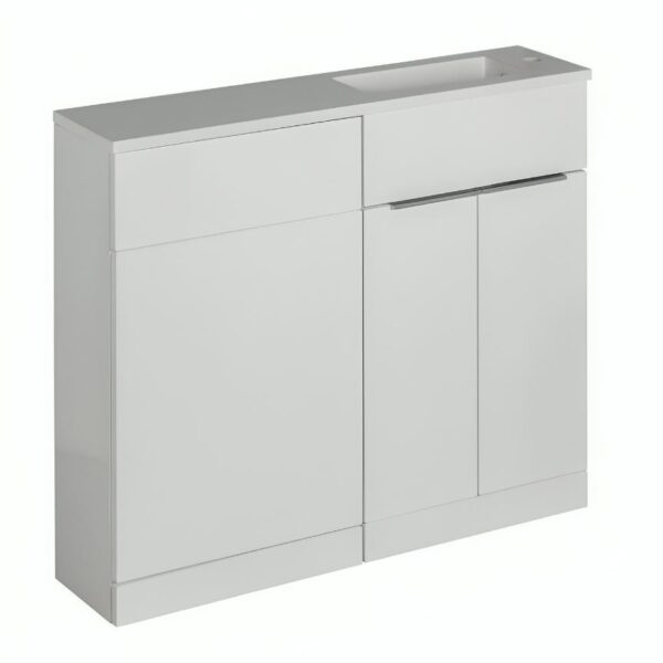 Elation Slimline Combo Gloss White 1010mm