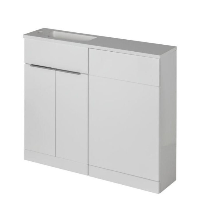 Elation Slimline Combo Gloss White 1010mm - Image 5