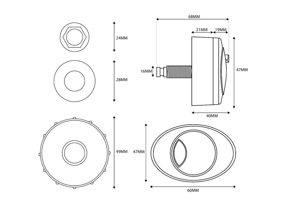 Air Gap Cable Concealed Cistern Dual Flush-Chrome Button - Image 4