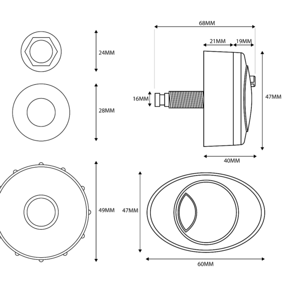 Air Gap Cable Concealed Cistern Dual Flush-Chrome Button - Image 4