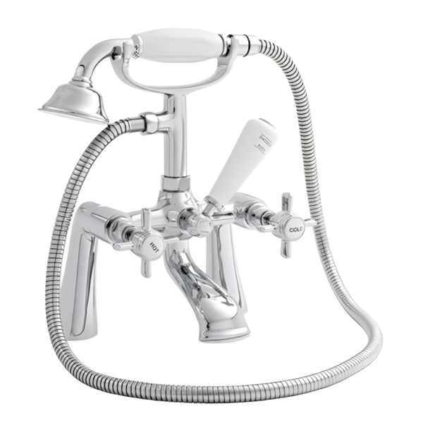 Kartell Klassique Bath Shower Mixer Tap - Chrome