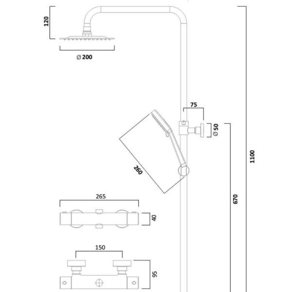 Tavistock Quantum Cool Touch Thermostatic Dual Function - Image 6