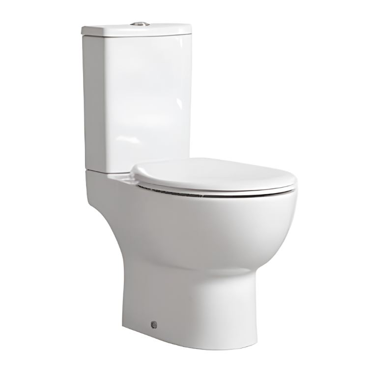 Tavistock Loft Rimless Open Back Close Coupled WC & Soft Close Seat