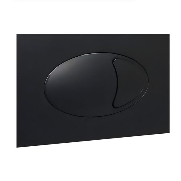 Concealed Cistern Push Button Plate-Black-Cable Cistern