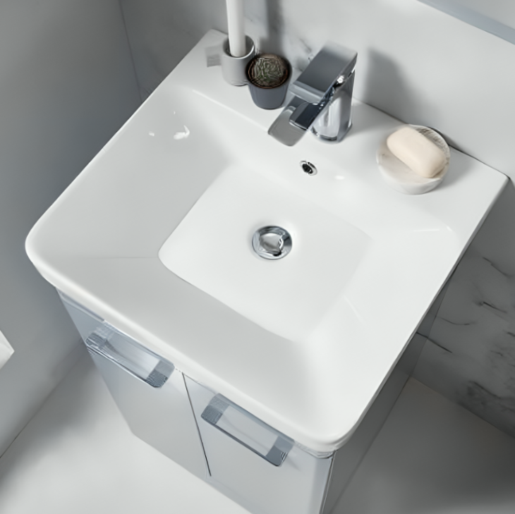 Tossina 500mm Floorstanding Vanity Unit & Basin – Pebble Grey - Image 4