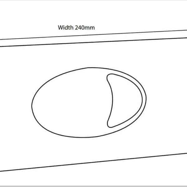 black button Oval Large