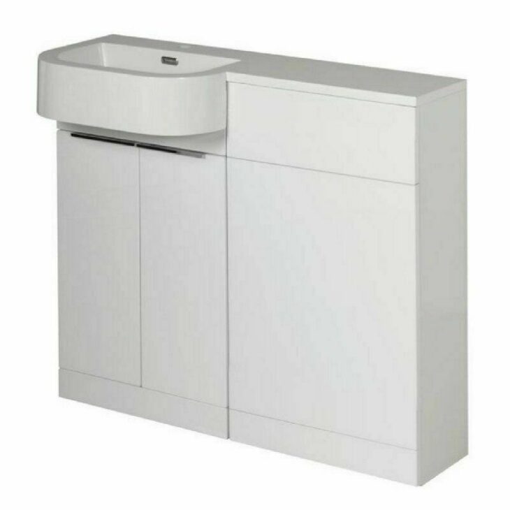 Elation P-Shape Slimline Combo Gloss White 1010mm - Image 3