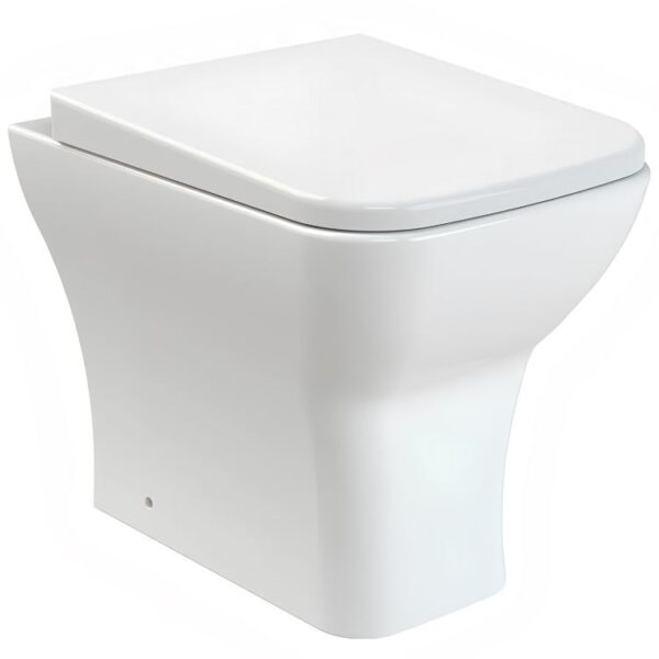 Nuie Ava Back to Wall Toilet Pan 500mm Projection - Soft Close Seat