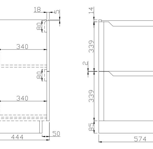 Sognare Ella 600mm Floor Standing Vanity Unit With Basin - Image 2