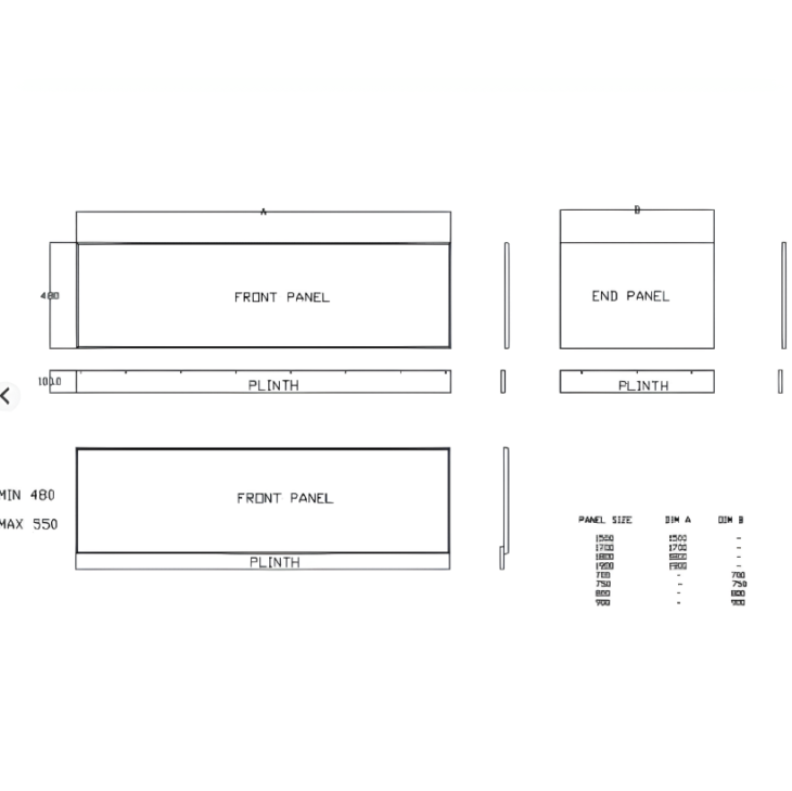 Arley Halite Waterproof Bath Panel Various Sizes - Image 6