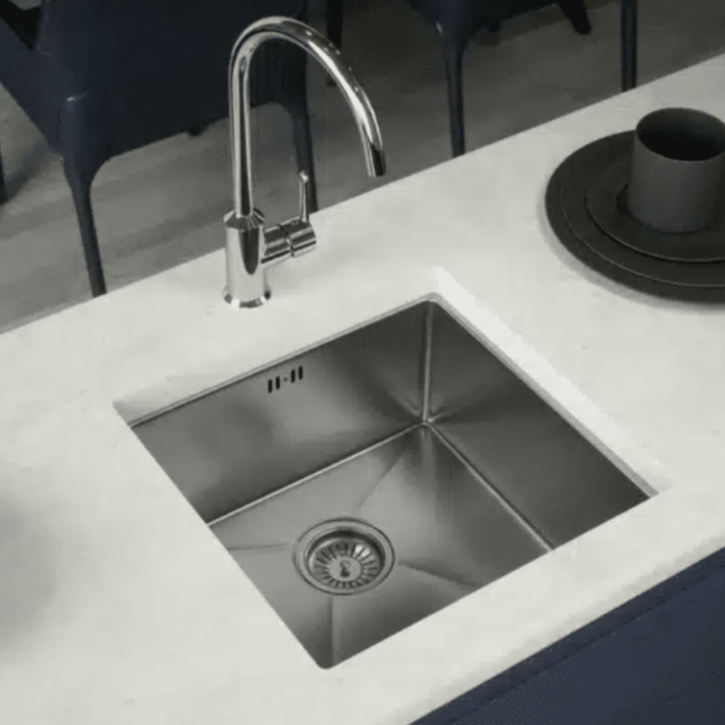 Ellsi Elite Stainless Steel Undermounted-Inset Kitchen Sink 440mm With Waste - Image 2