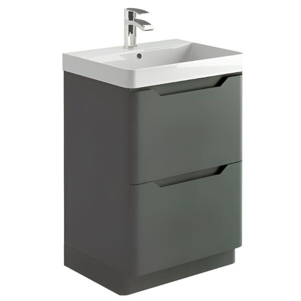 Sognare Biella 600mm Floor Standing Vanity Unit - Matt Anthracite