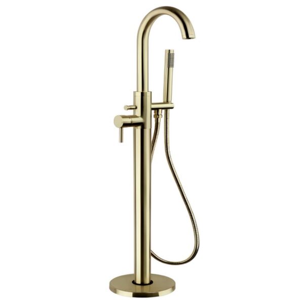 Freestanding Bath Shower Mixer TAP145OT - Brushed Brass