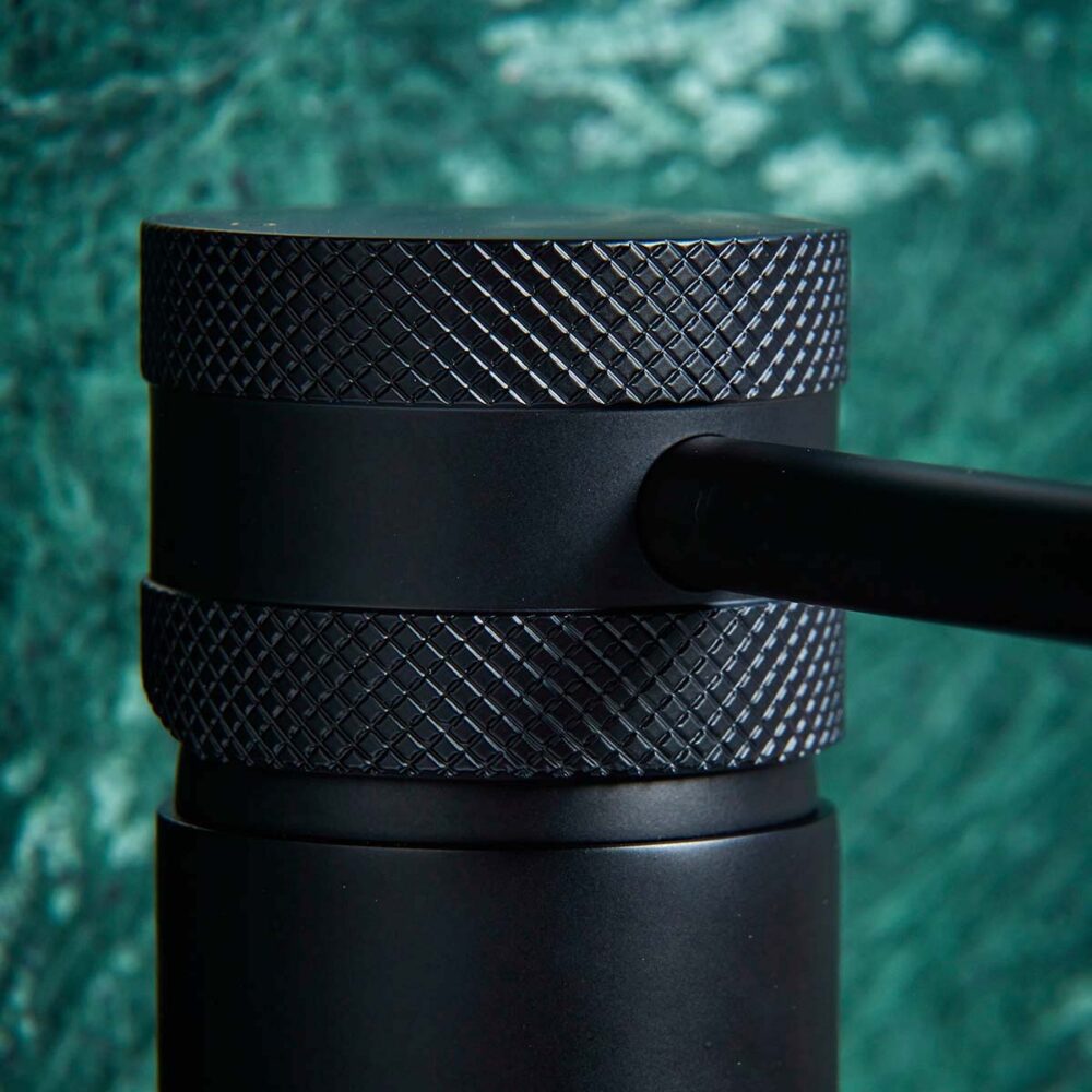 Core Tall Round Mono Basin Mixer Tap & Screw Head - Matt Black - Image 2