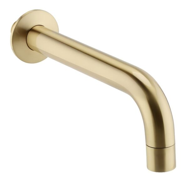 Wall Mounted Bath Spout - Brushed Brass