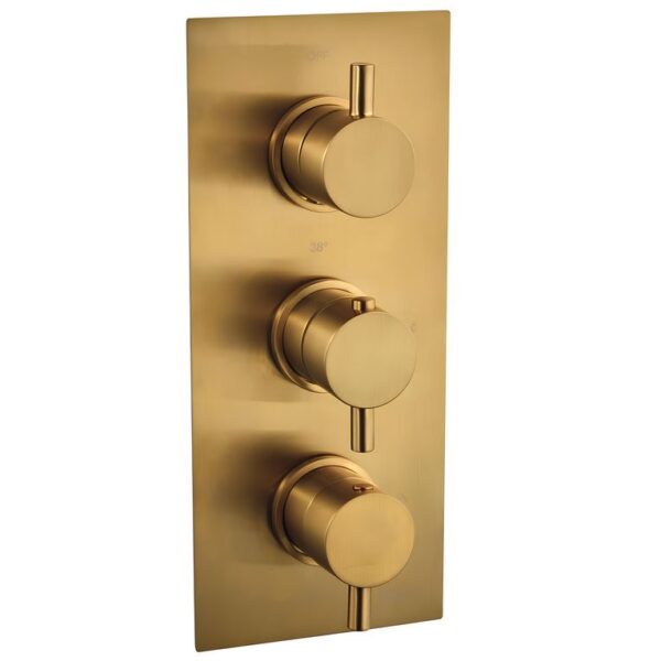 Niagara Equate Triple Round Valve - Brushed Brass
