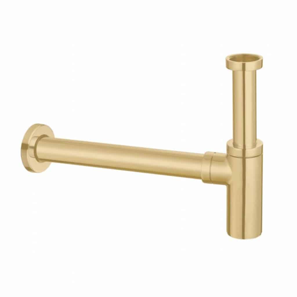 Brushed Brass Minimalist Basin Bottle Trap