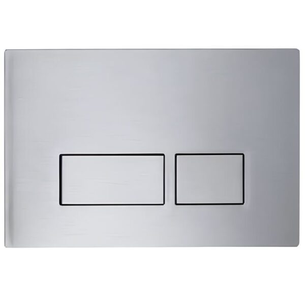 Square Dual Flush Plate Stainless Steel