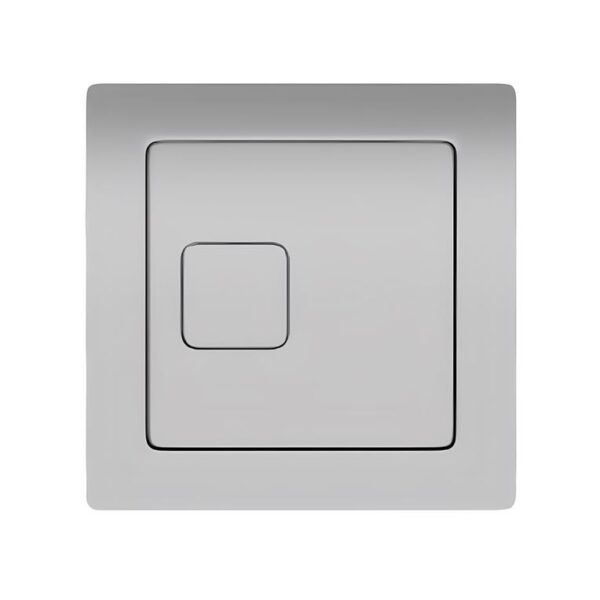 Cable Operated Dual Flush Toilet Cistern Push Button Chrome Square