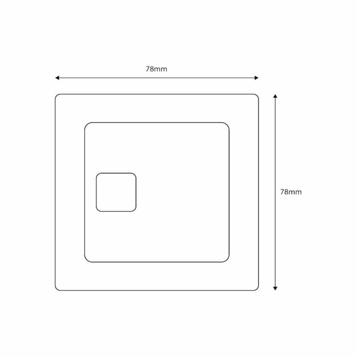 Cable Operated Dual Flush Toilet Cistern Push Button Chrome Square - Image 2