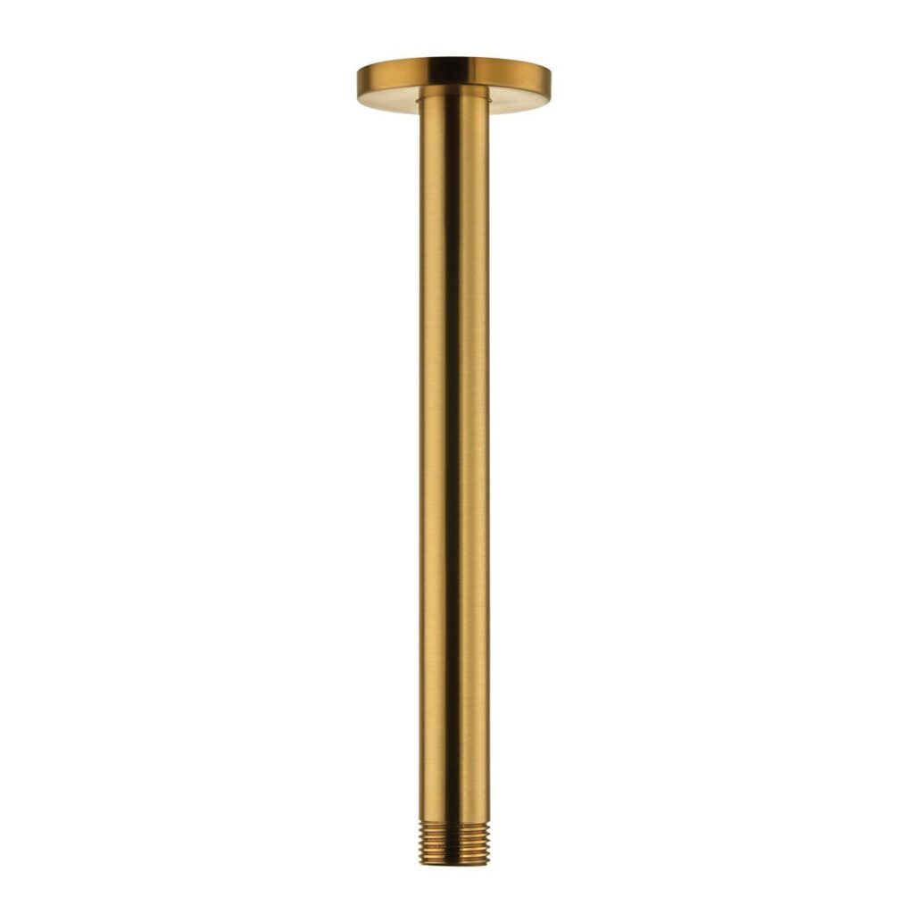 Niagara Equate Brushed Brass Round Ceiling Shower Arm