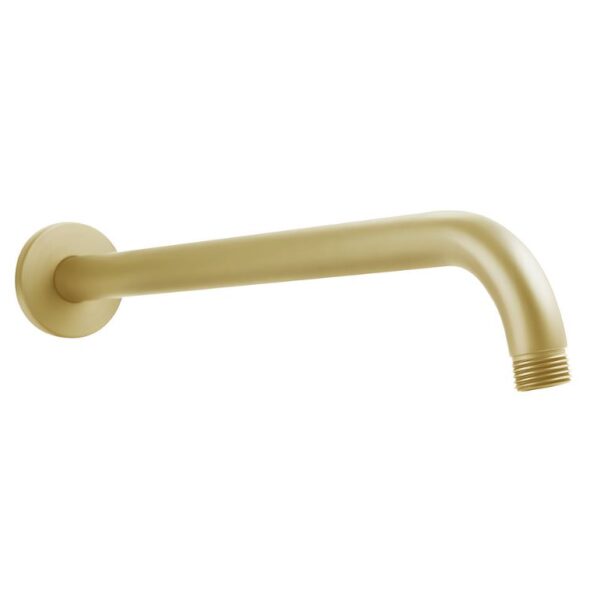 Highlife Round Wall Mounted Brushed Brass Shower Arm