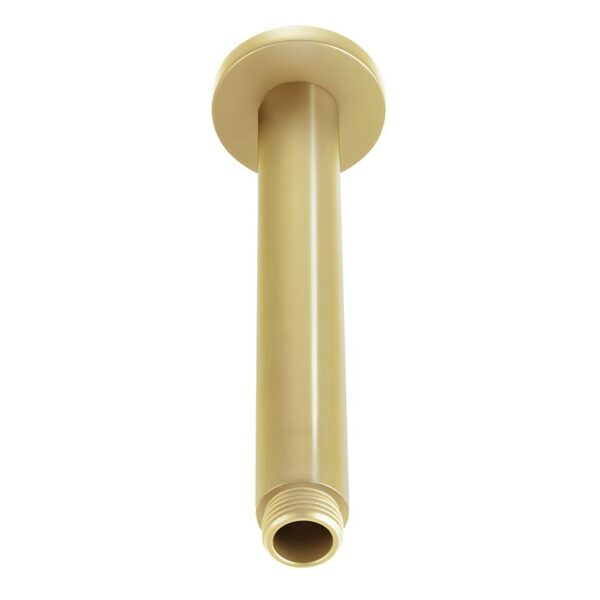 Highlife Round Ceiling Mounted Brushed Brass Shower Arm