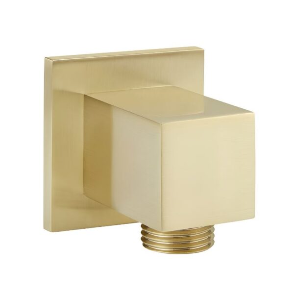 Highlife Oban Brushed Brass Square Shower Wall Outlet