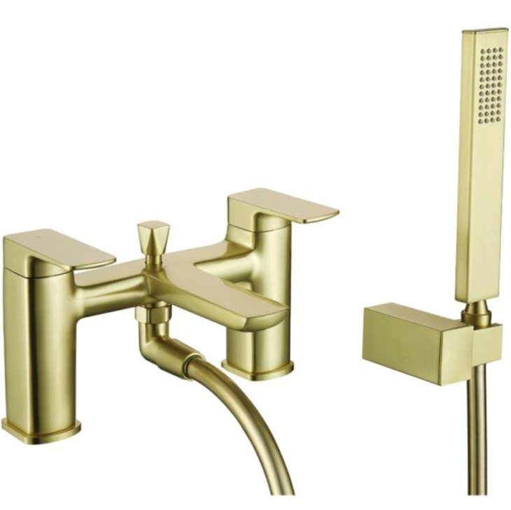 Synergy Studio D Bath Shower Mixer - Brushed Brass