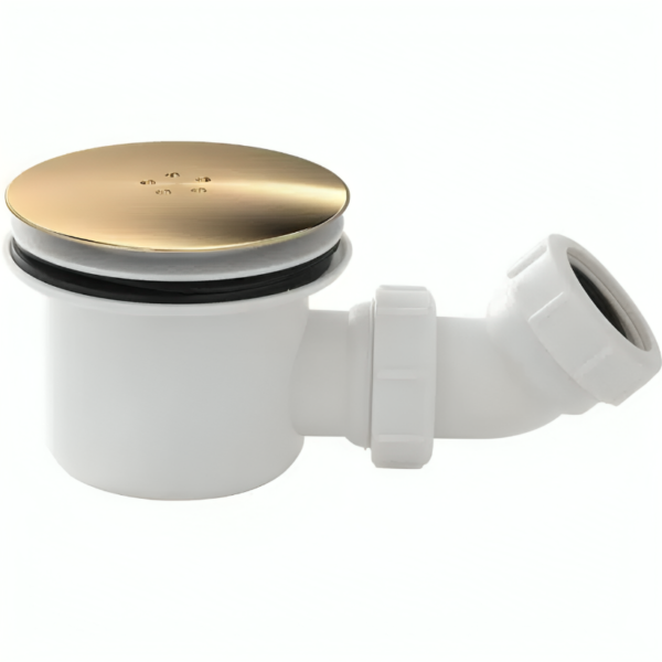 Brushed Brass Fast Flow Shower Waste 90MM