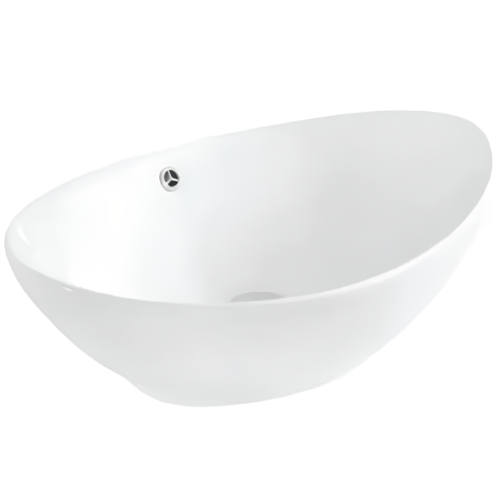 Eternia 590mm Oval Countertop Basin White