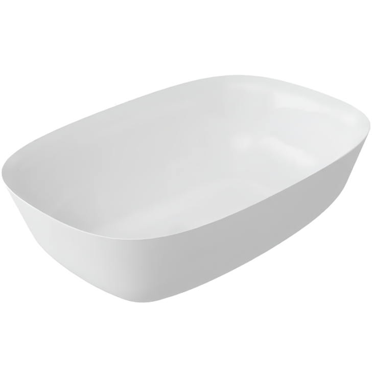 Countertop 460mm Polymarble Washbowl White