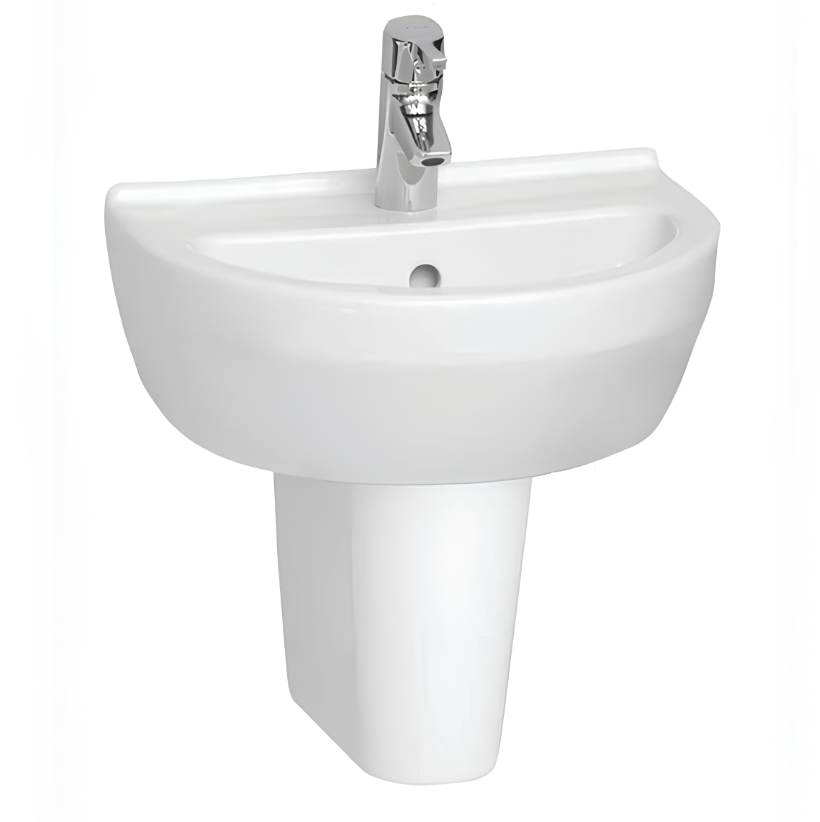 Style 550mm 1TH Basin & Semi Pedestal