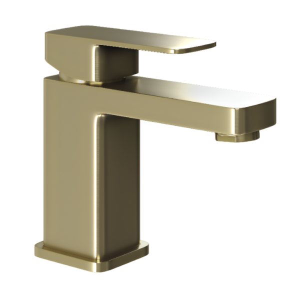 Lanza Mono Basin Mixer & Waste - Brushed Brass