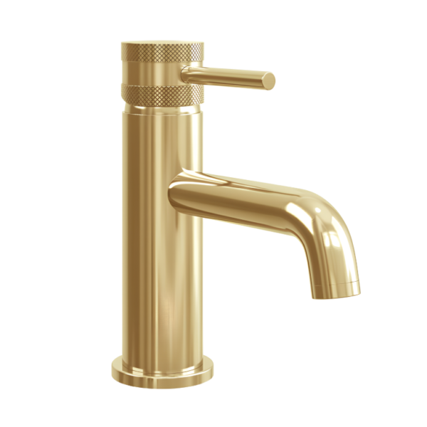 Sognare Core Mono Basin Mixer Tap & Screw Head - Brushed Brass
