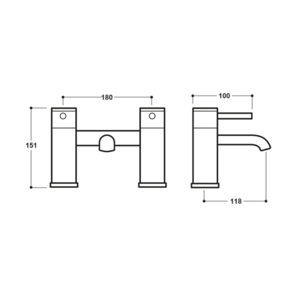 Studio G Bath Filler - Brushed Brass - Image 2