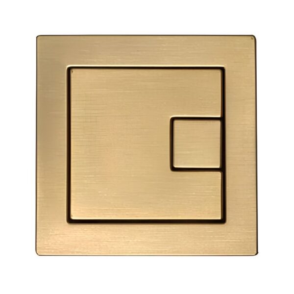 Tavistock Brushed Brass Square Dual Flush Button