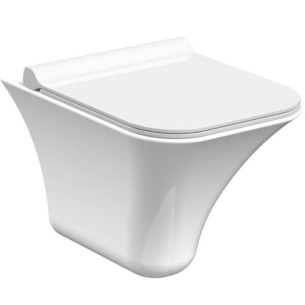 Hudson Reed Grace Rimless Wall Hung Pan & Soft Close Seat