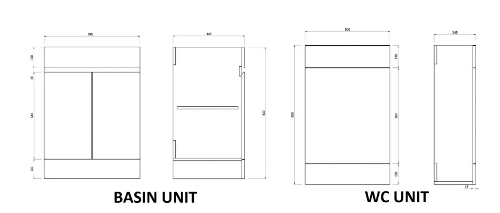 Empire Gloss White Combination L Shape Furniture Set LH & RH - Image 4