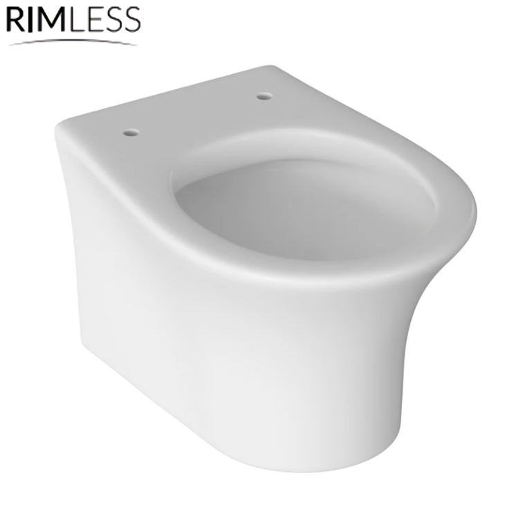 Sadie Rimless Wall Hung WC & Soft Close Seat - Image 2